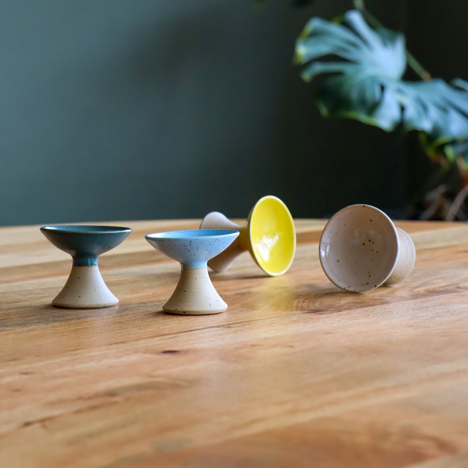 Keramik Likörschalen Handmade - Eierlikör Schleckschale
