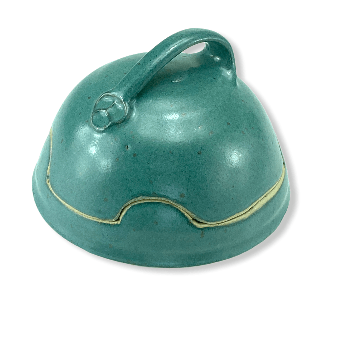 Butterglocke aus Keramik grün
