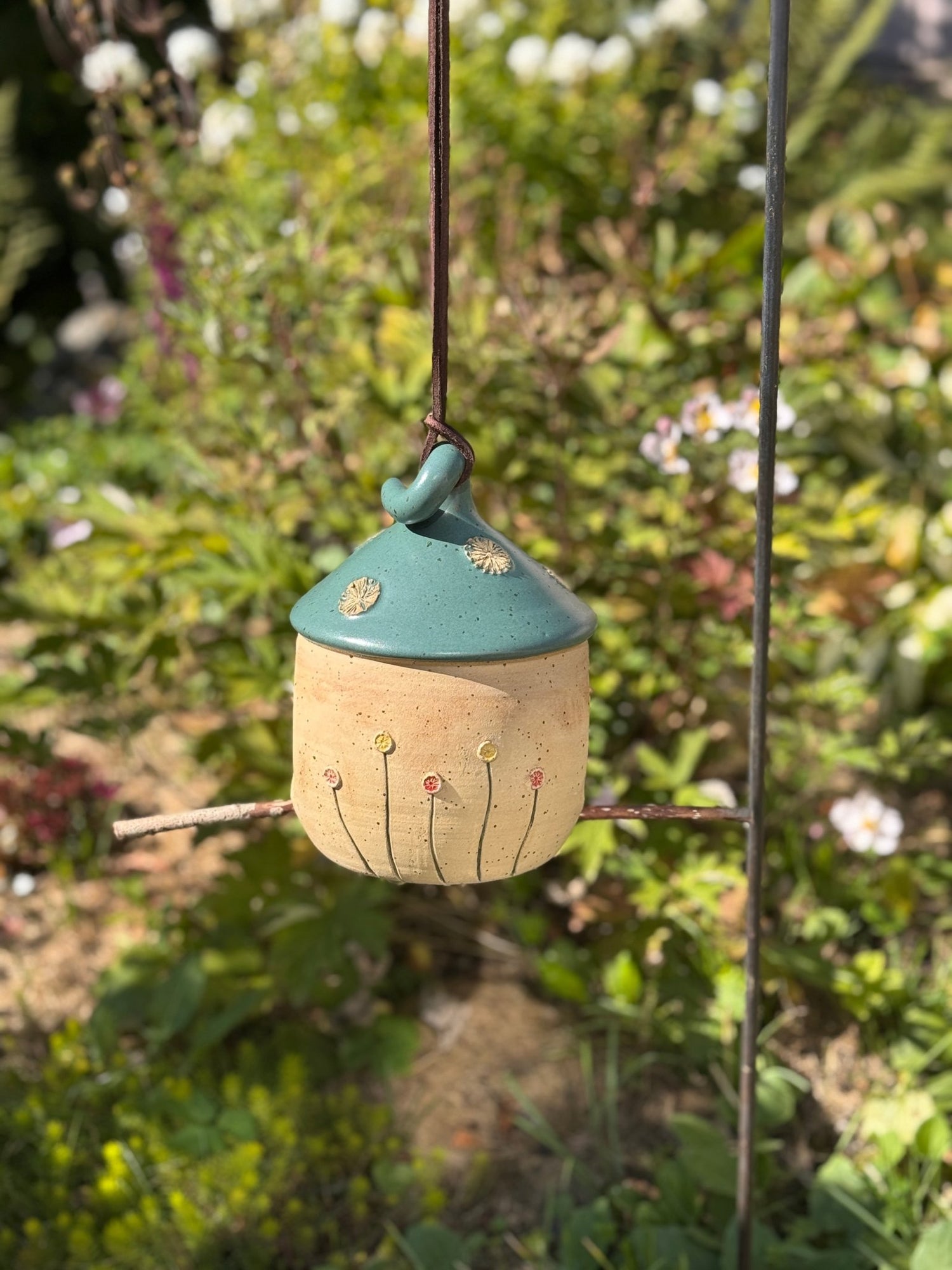 🌸🐦 Keramik - Vogelhäuser mit Blumenmuster 🐦🌸 - Vogelhaus