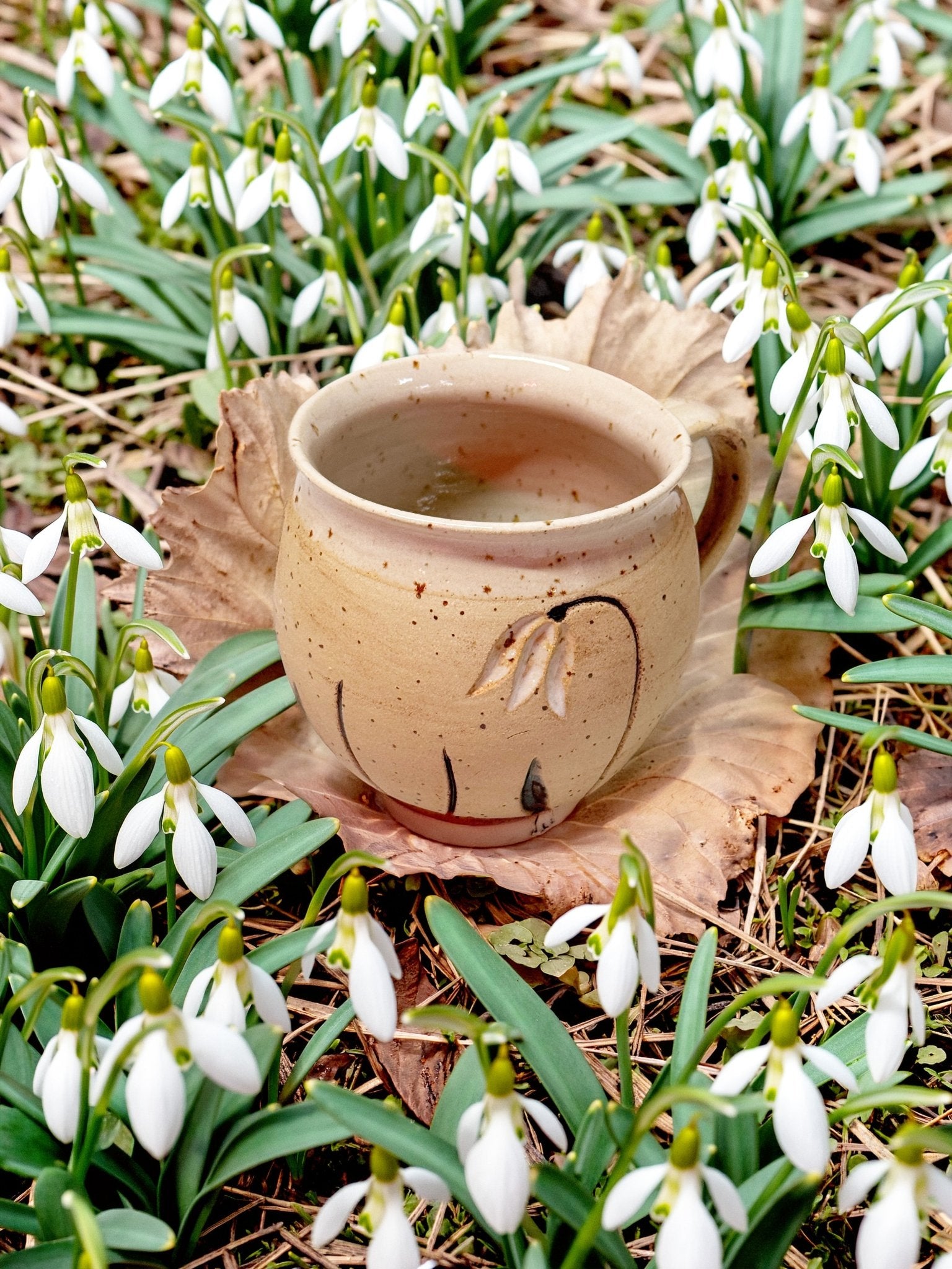 Motiv - Tassen aus Keramik Handgedreht -  - bauchige Tasse