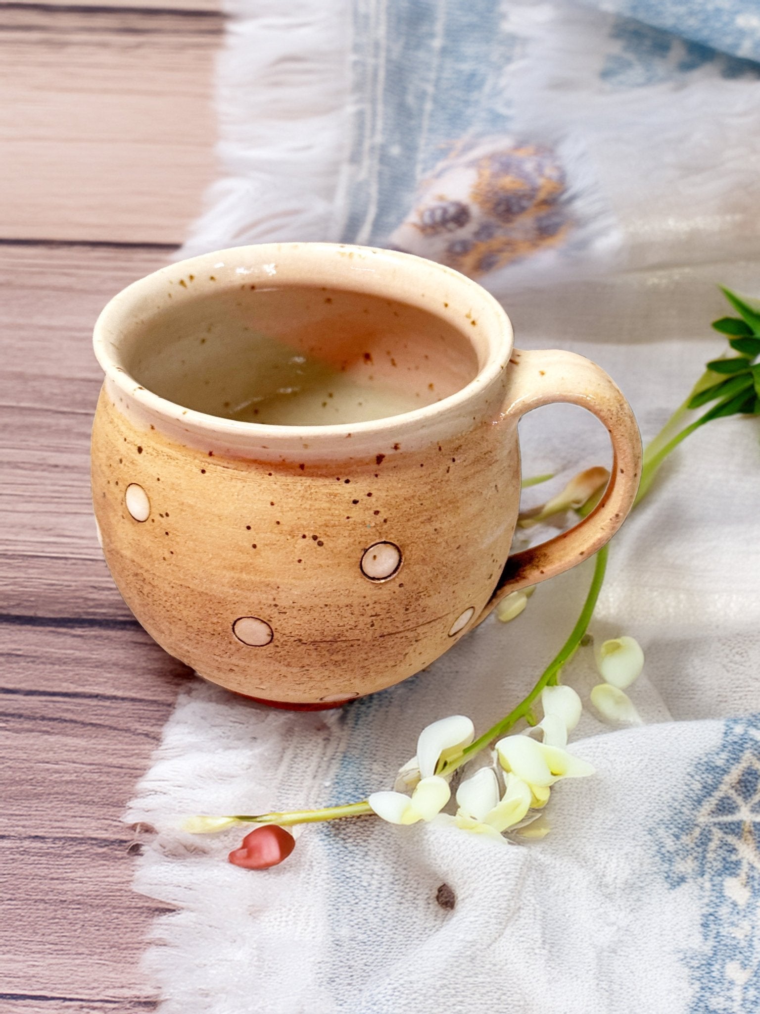 Motiv - Tassen aus Keramik Handgedreht -  - bauchige Tasse