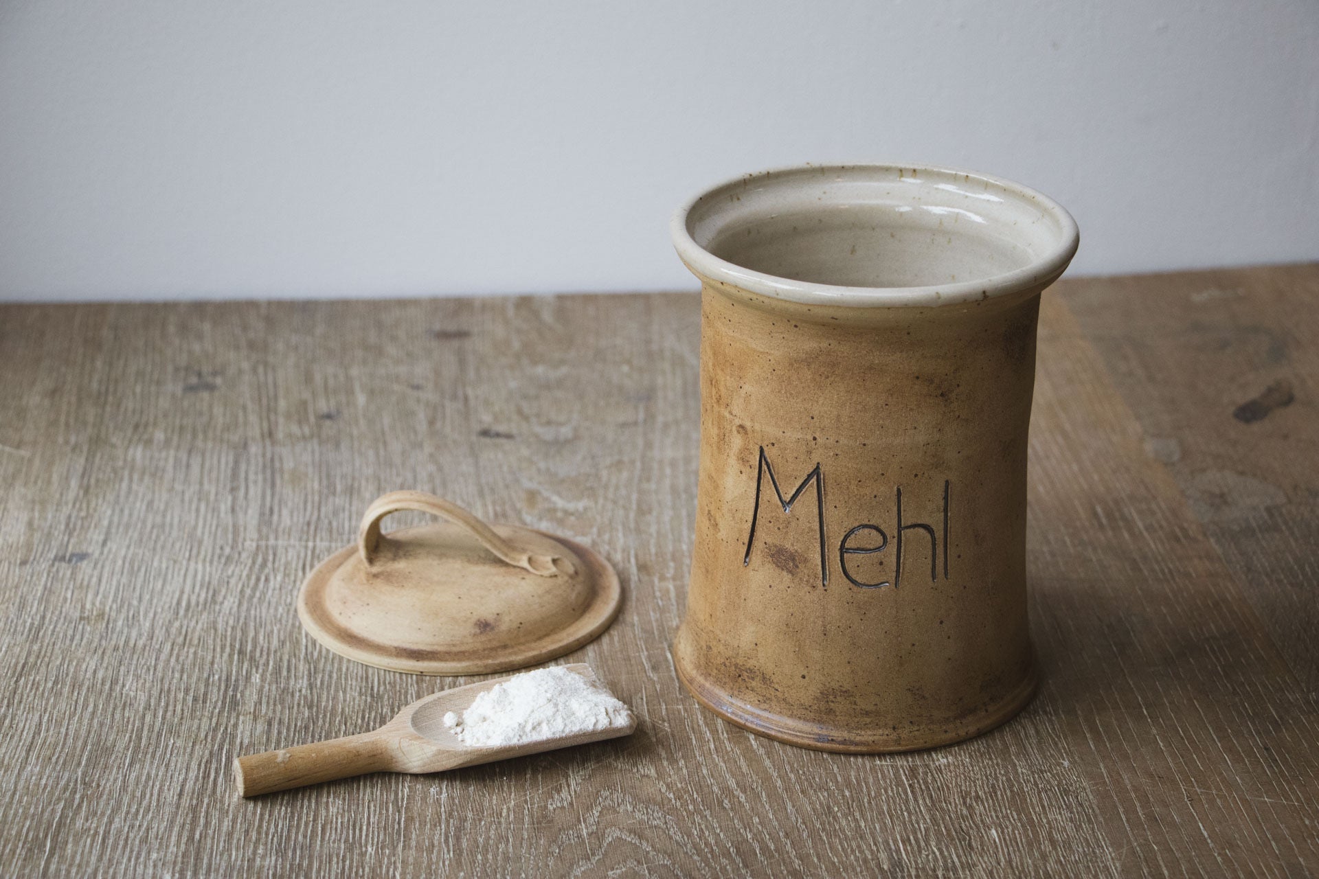 Mehl, Zucker & Salz Vorratstopf - [Keramik]