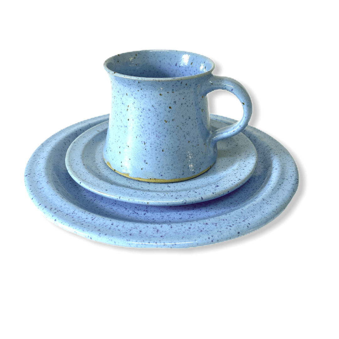 Gedeckset Keramik türkis