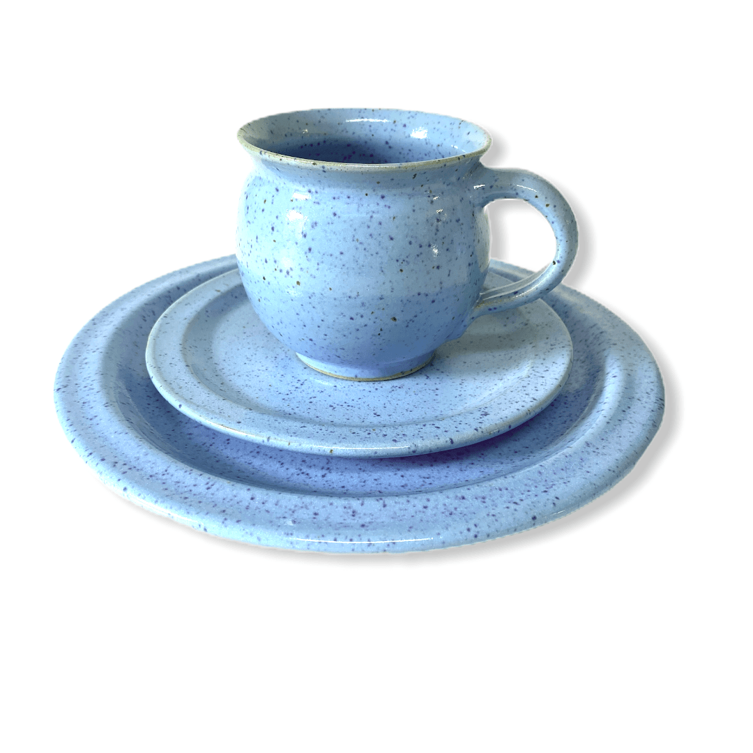 Gedeckset Keramik türkis