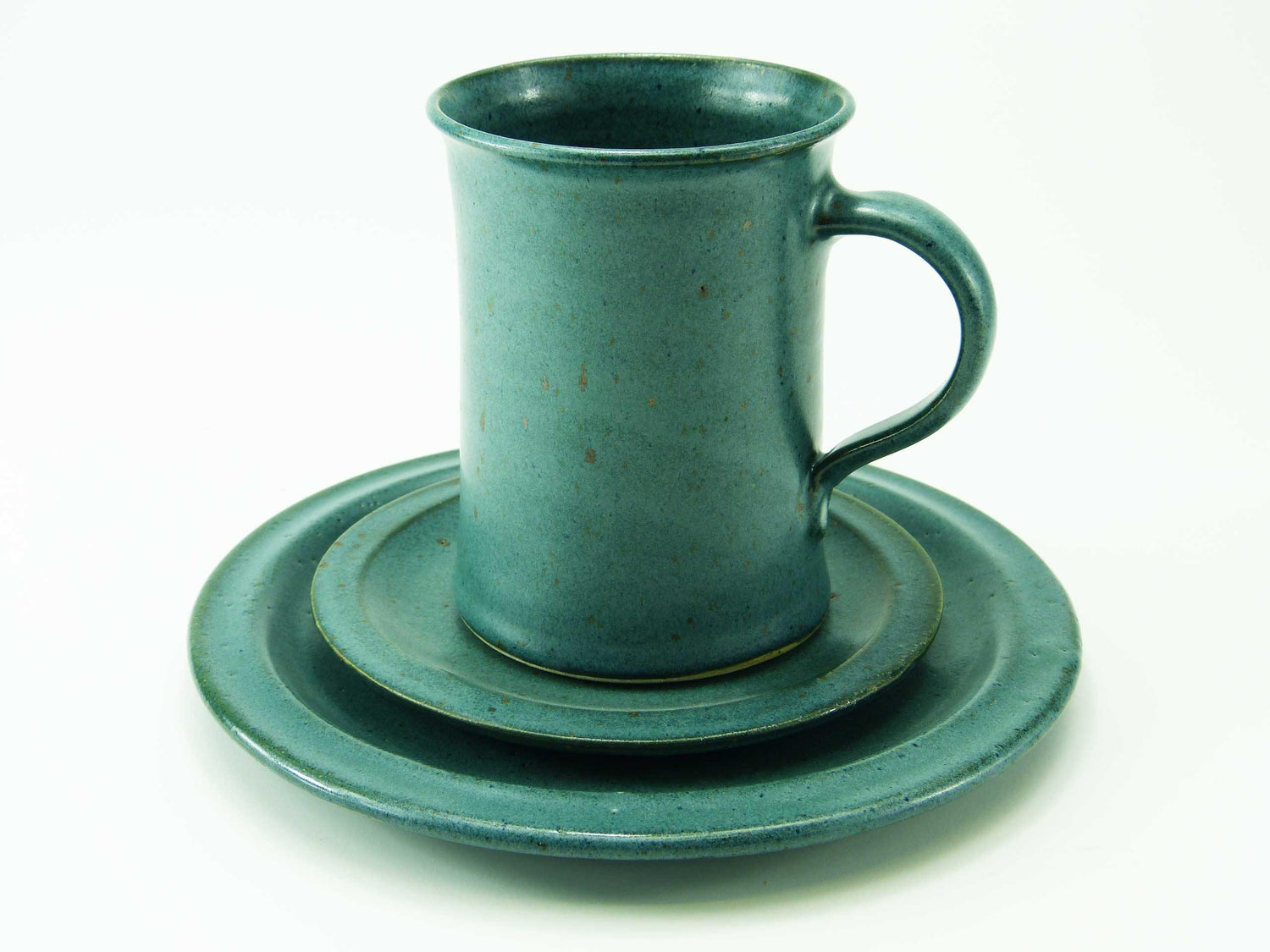 Gedeckset Keramik grün