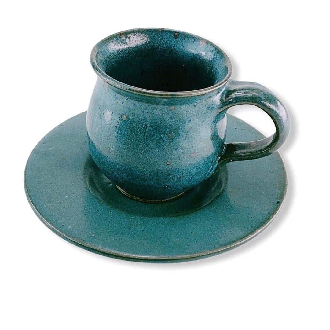 Espresso Set Keramik grün